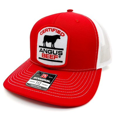 Certified Angus Beef Hat Embroidered Patch Cap Mesh Snapback Richardson 112
