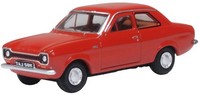Ford Escort MK1 Sunset Red 1:76 Oxford Diecast Metall Modell 76FE005
