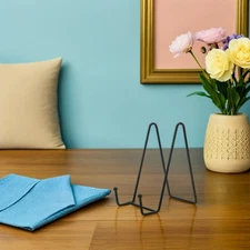 6 Pcs Decorative Plate Holders Display Stands Gallery Easel for Plates