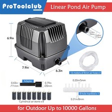 Pond Aerator Outdoor Linear Pond Air Pump 10000 Gallons 855 GPH Air Stone Kit