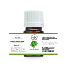 INDIAN STREET CORIANDER PURE THERAPEUTIC GRADE ESSENTIAL OIL 3ML TO 100ML