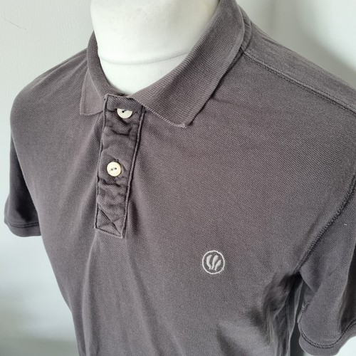 Fat Face Polo T-Shirt Herren mittelgrau