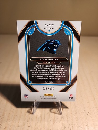 2024 Select Football Orange Shock Club Level /399 Adam Thielen - Picture 2 of 2