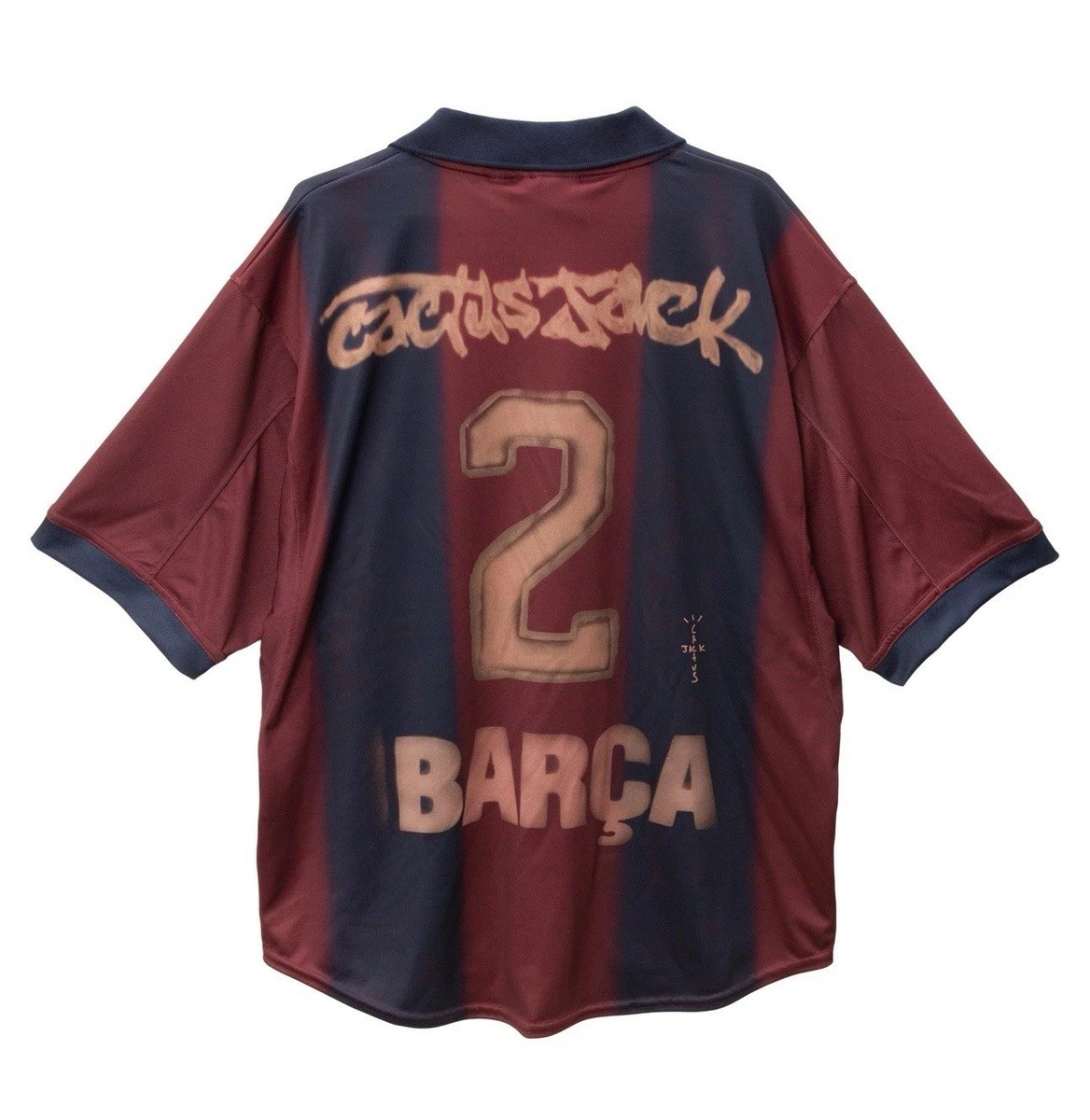 Nike FC Barcelona シャツ Lサイズ　トラビススコット Cactus Jack X Nike X FC Barcelona Jersey • Travis Scott • XL