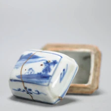Unusual 17th Century Chinese Porcelain Ming Period Incense Container Tianqi