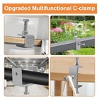 Heavy Duty C Clamps Adjustable Positioning Screws Automotive Applications