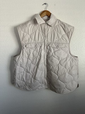 Nike Sportswear Repel Quilted Vest Jacket Athletic Beige ACG Women s Size XL