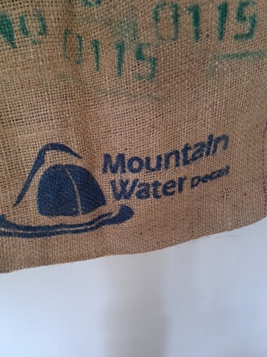 Mexiko Cafe Importe Kaffeebohnen Jute Sackleinen Sack Wandkunst ~ 38" x 26" - Bild 7 von 7