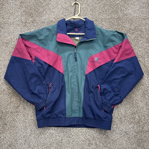 Vintage Wilson Thomas E. Wilson Colorblock Windbreaker Jacket Size Large