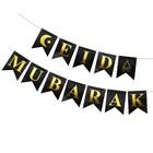 1 Set Ramadan Banners Hanging Eid Mubarak Buntings Wall Flags Backdrops Decor