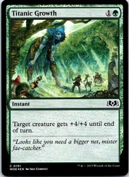 Titanic Growth (191) Wilds of Eldraine Foil