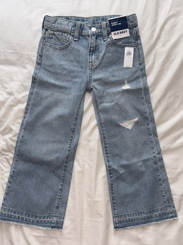 Old Navy Jeans High Rise Baggy Wide Leg Size 6 Girls