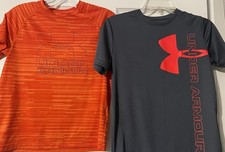 Under Armour Boys YMD Lot Of Two Heat Gear Shirts - 0194