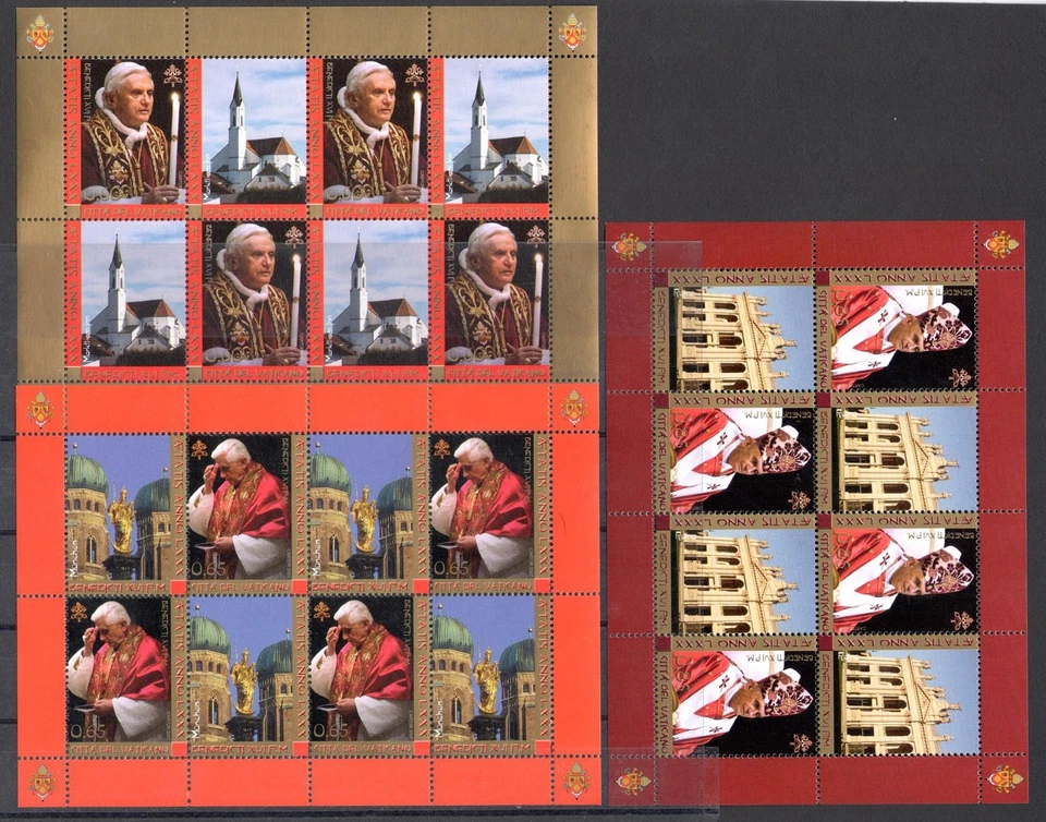 2007 Vatican, Full Year Stamps 28 Values + 5BF + 1 Booklet, MNH ** - Image 2 of 4