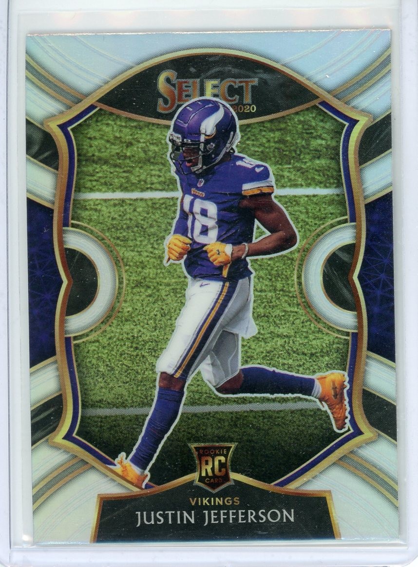 Justin Jefferson 2020 Panini Select Concourse Silver Prizm