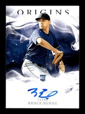 2020 Panini Chronicles Origins Signatures Brock Burke #22 Rookie Auto RC