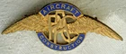 WW2 RAF ROYAL AIR FORCE PAC PUTTNAM ? AIRCRAFT CONSTRUCTION WINGS BADGE - ADAMS