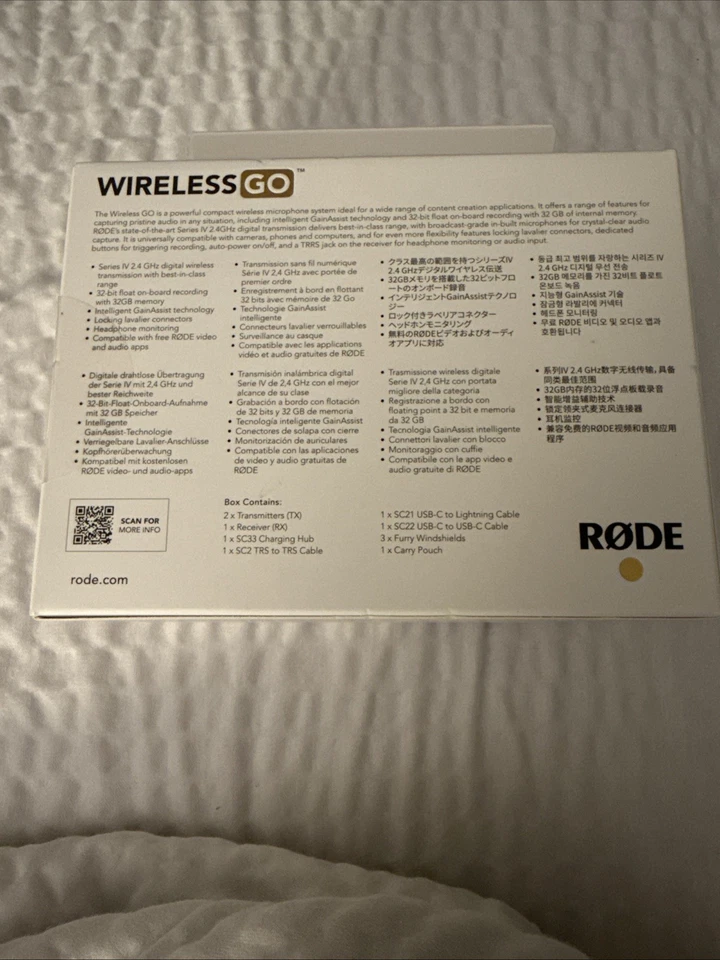RODE Wireless GO (Gen 3) 2-Person Digital Wireless Microphone System - SEALED - Image 2 of 3