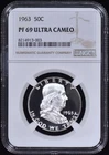 1963 Proof Franklin Half Dollar 50c NGC PF69 Ultra Cameo