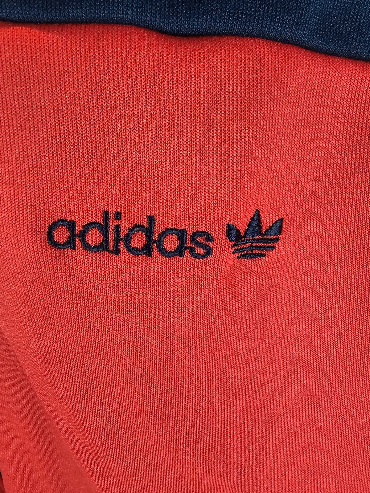 VINTAGE 70' ADIDAS TREFOIL TRACK TOP JACKET SZ XLARGE thumbnail 2