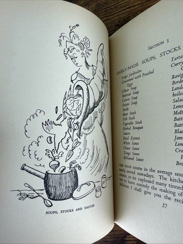 ANTIQUE 1935 COOKBOOK: THE VICOMTE IN THE KITCHENETTE BY VICOMTE DE MAUDUIT - Picture 16 of 20