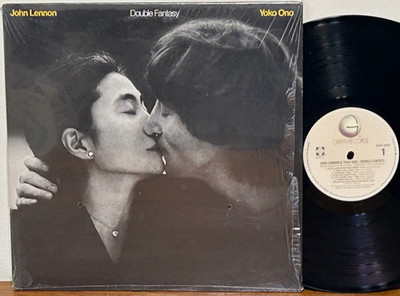 JOHN LENNON Double Fantasy 1980 GEFFEN Classic Rock LP In SHRINK US Press