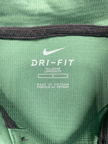 Nike Dri-Fit Green Men's Short Sleeve Collared Pullover Sports T-Shirt Size L - Picture 5 of 6