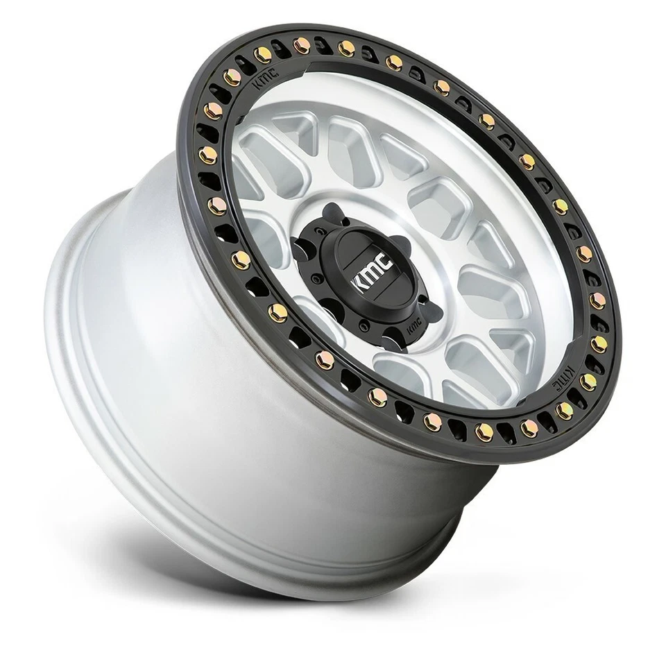 Labio negro satinado mecanizado KMC KM549 GRS 17x8,5 6x135 17" 0 mm para llanta Ford Lincoln Foto 3 de 4