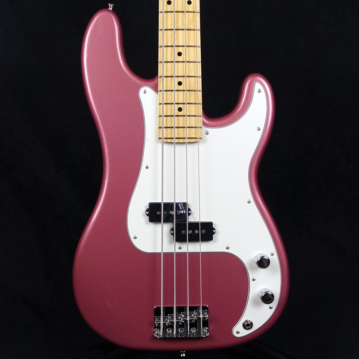 Electric Bass Guitar Fender Japan Hybrid II Precision Burgundy