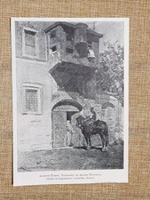 Alberto Pasini Venditore di Meloni Turchia Quadro Orientalista Stampa del 1899