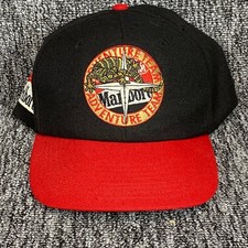 Vintage 90s Marlboro Adventure Team Lizard Rock Leather Strapback Hat Cap Taiwan