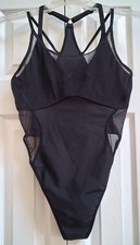 SAVAGE X FENTY 1 on 1 Black Strappy Bodysuit sz M