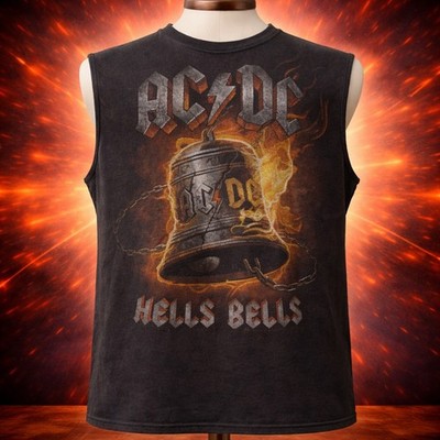 Vintage Delta AC/DC Hells Bells Graphic Sleeveless Shirt L