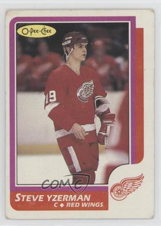 1986-87 O-Pee-Chee Steve Yzerman #11 HOF 0d7y