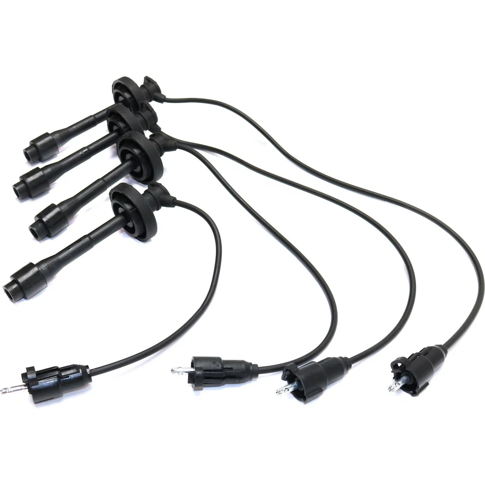 Set of 4 Spark Plug Wires for Chevy Toyota Corolla Chevrolet Prizm 1998-1999 - Image 2 of 4