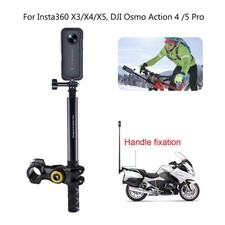 Motorcycle Bike Selfie Stick Mount Kit for Insta360 X3/X4/X5 DJI Action 4/5 Pro