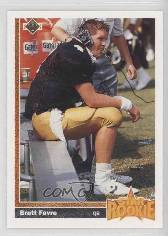 1991 Upper Deck Brett Favre #13 Rookie RC HOF