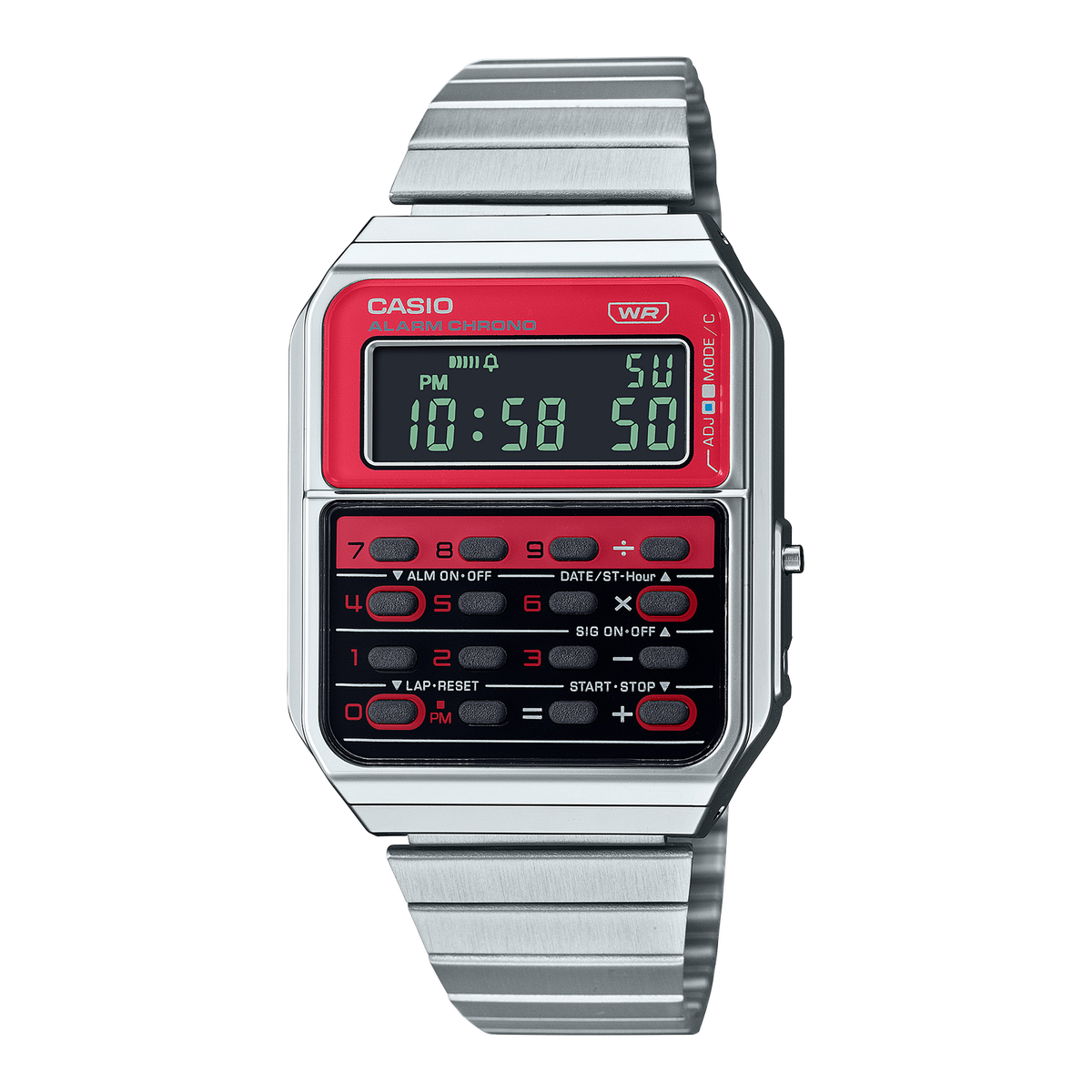 CASIO Vintage Series CA-500WE-4B Silver Calculator Stainless Steel