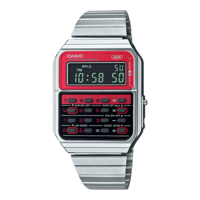 CASIO Vintage Series CA-500WE-4B Silver Calculator Stainless Steel