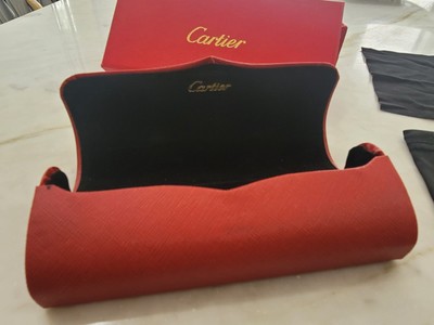 Cartier Sunglasses Hard Case w/ Cleaning Cloth, Box, Bag | eBay