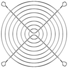 PC DC Fan Grill Protector Metal Finger Guard 120mm 12cm Silver Tone Y5Z53450