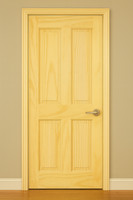 LPD Internal Clear Pine 4 Panel Door Unfinished B Graded Stock