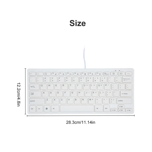 Weiße USB Mini-Tastatur Mit Schokoladen-Tasten Stilvolle Und Tragbare Tasta KUI - Bild 10 von 16