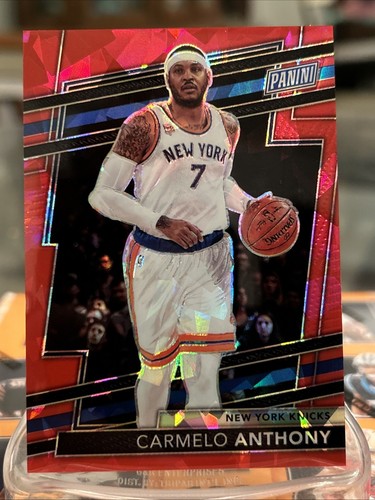 2024 Panini National VIP Gold Carmelo Anthony Red Sparkle Prizm /149 Card