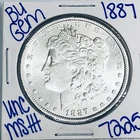 1887 BU UNCIRCULATED MORGAN SILVER DOLLAR AUTHENTIC U.S. MINT FREE SHIPPING 7225