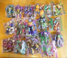 MOTU - TURTLES OF GRAYSKULL - LOT OF 16 COMPLETE & LOOSE with BUILD A FIGURE