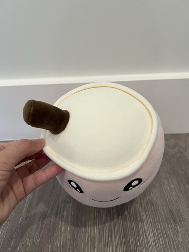 Boba Teetassenförmiges Plüschtier Stofftier, rosa mit Erdbeeren, 10 Zoll - Bild 2 von 5