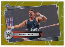 2025 Topps Chrome WWE Brutus Creed Gold Refractor /50 RAW