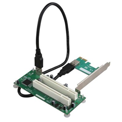 Desktop PCI-Express PCI-E zu PCI Adapterkarte PCIe zu Dual PCI Slot Erweite6444