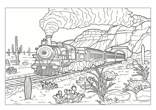 Landschaften & Urlaubsmotive - Malbuch für Erwachsene mit 50 wunderschönen... - Bild 8 von 9